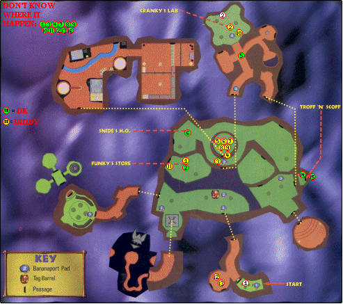 Jungle Japes Map